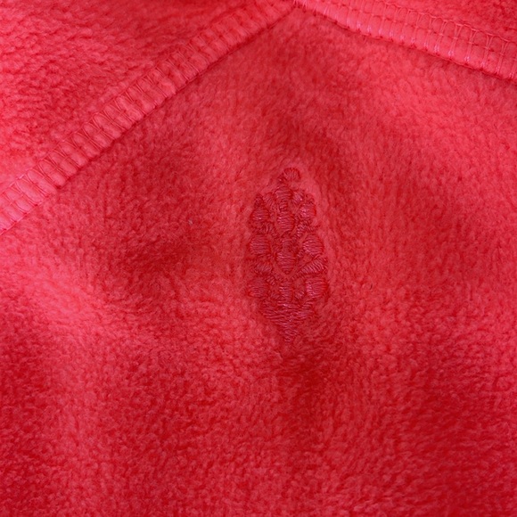 Free People Movement Great Heights Neon Fleece Pullover Orange Thumbholes Size S - Picture 6 of 12